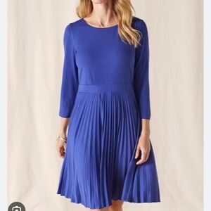 NWT Matilda Jane Pleated Long-Sleeve A-Line Dress, Sz Medium